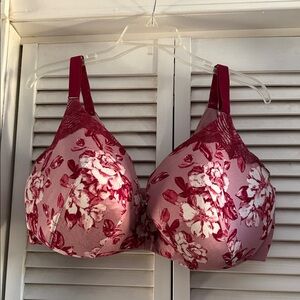 Cacique - Floral Full-Coverage Women's Bra in Rose Pink 42H